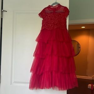 Trish sculley dress girls red